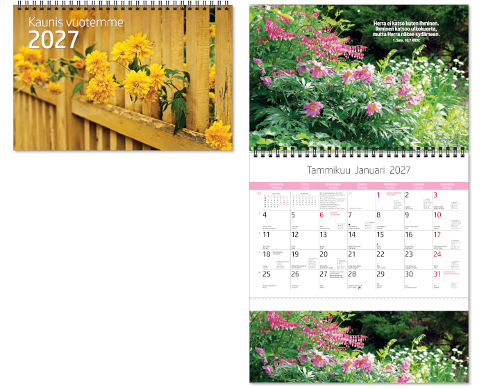 KAUNIS VUOTEMME SEINÄKALENTERI